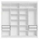 Ver mais imagens de Guarda-roupa Casal 8 Portas Batentes Netuno Madesa Branco/preto