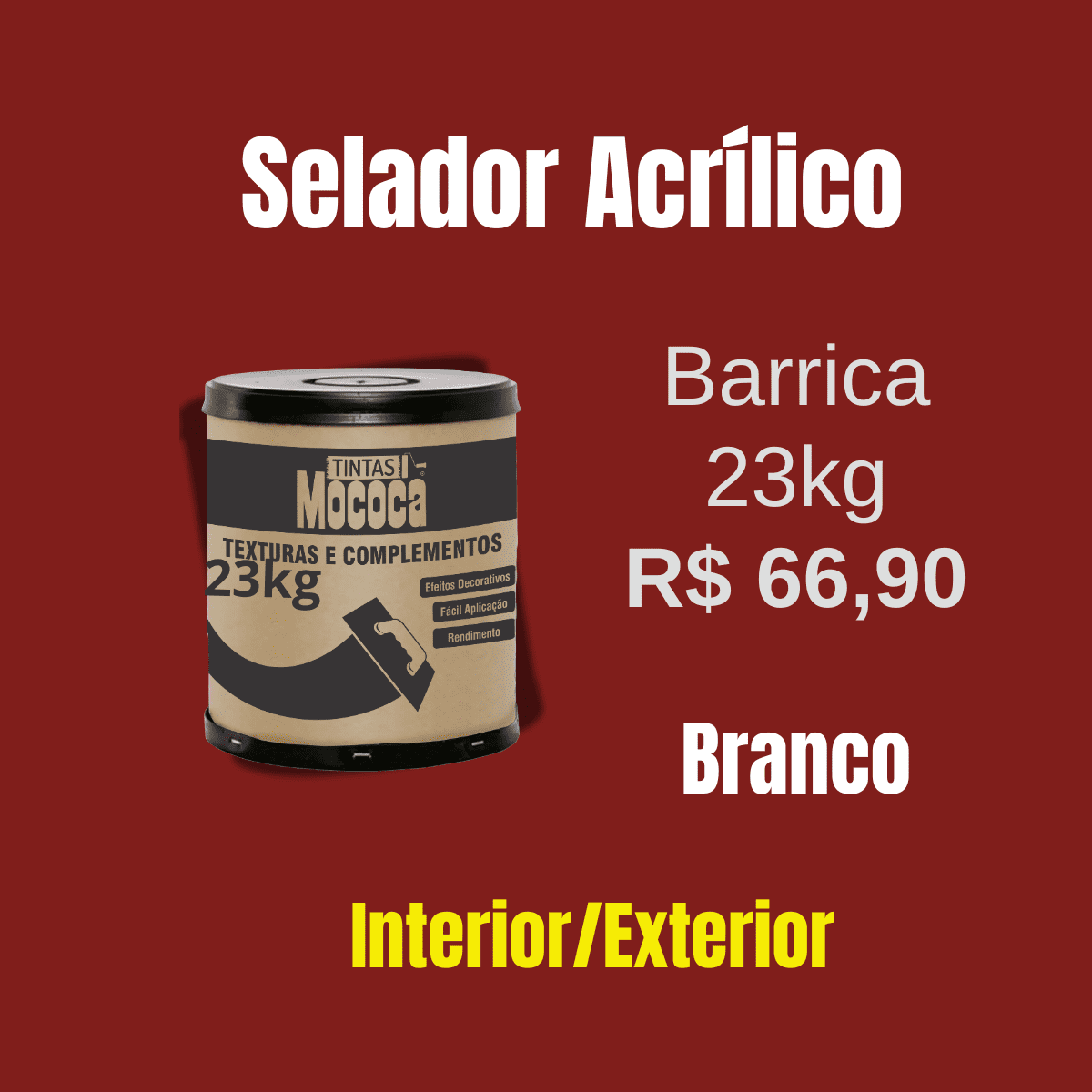 Selador Acrilico Branco 14 Litros Mococa Selador Acrílico - 2