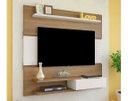 Ver imagem 4 de Painel Monza para TV até 50 Polegadas 1 Porta e Prateleiras - Artely - Pinho Com Off White