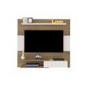 Ver imagem 2 de Painel Monza para TV até 50 Polegadas 1 Porta e Prateleiras - Artely - Pinho Com Off White