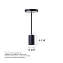 Ver imagem 4 de Pendente Copinho Soquete Luminária Lustre Alumínio Preto