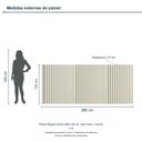 Ver imagem 3 de Painel Ripado Smart 280x120 cm (sem Furo) Incolar Luna