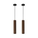 Ver imagem 2 de 2 Pendente Luminária Madeira Luz de Foco 43cm luxo