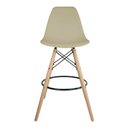 Ver imagem 3 de Kit com 2 Banquetas Altas Charles Eames Wood Dkw Eiffel - Design Fendi