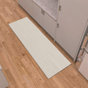 Ver imagem 2 de Tapete Passadeira Cozinha Minimalista Rústico Liso Nude Antiderrapante 2,00m X 0,45m Decorativo Cru