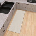 Ver imagem 4 de Tapete Passadeira Cozinha Minimalista Rústico Liso Nude Antiderrapante 2,00m X 0,45m Decorativo Cru