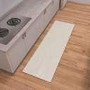 Ver imagem 1 de Tapete Passadeira Cozinha Minimalista Rústico Liso Nude Antiderrapante 2,00m X 0,45m Decorativo Cru