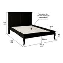 Ver imagem 5 de Cama Casal Madeira Pés Luiz Xv 60834 Hannover