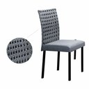 Ver imagem 6 de Conjunto Sala de Jantar Lisboa com 6 Cadeiras Rattan Grafite e Metal Preto BM Tubulares