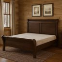 Ver imagem 1 de Cama de Casal 160m Madeira Maciça Amsterdã Marrom/Capuccino
