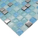 Ver imagem 5 de Pastilha de Vidro para Cozinha Banheiro Azul Agata 30x30cm