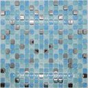 Ver imagem 1 de Pastilha de Vidro para Cozinha Banheiro Azul Agata 30x30cm