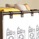 Ver mais imagens de Cesto de Roupa Suja Estante Lavanderia Banheiro Desmontável