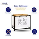 Ver imagem 5 de Cesto de Roupa Suja Estante Lavanderia Banheiro Desmontável