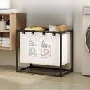 Ver imagem 7 de Cesto de Roupa Suja Estante Lavanderia Banheiro Desmontável