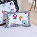 Ver imagem 4 de Kit Edredom Boy Solteiro Infantil 300 Fios Estampa Jogos 4 Pçs