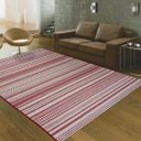 Ver imagem 2 de Tapete Nature Listra 200x300 Sisal Listrado Vermelho Tp Bali