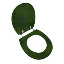 Ver imagem 2 de Assento Sanitário Poliéster para Louça de Ville (deca) Aço (reb. Oculto) Verde Degrade