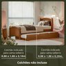 Cama Solteiro Woodstore de Madeira com Cama Auxiliar - 4