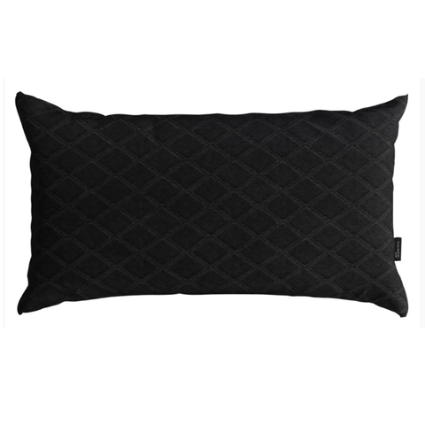 CAPA DE ALMOFADA RETANGULAR 30X50 - PRETO