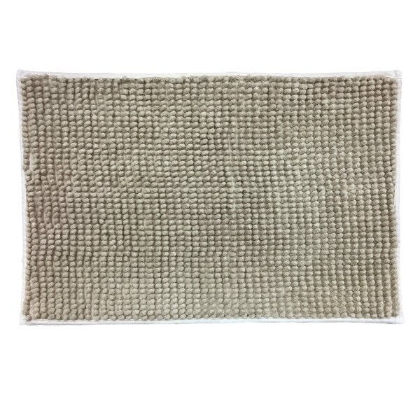 Tapete Banheiro Retangular 38cm x 58cm Chenille Shaggy Niazitex - 1