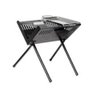 Churrasqueira Portátil em X Dobrável a Carvão Acompanha Forma - 1