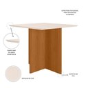 Ver imagem 3 de Mesa de Jantar Helô Tampo sem Vidro 90cm Freijó/Off White - Pallazio
