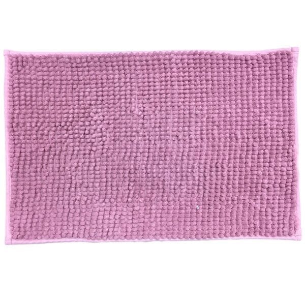 Tapete Banheiro Retangular 38cm x 58cm Chenille Shaggy Niazitex - 1
