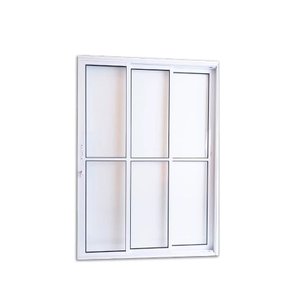 Porta Balcão 3 Folhas Vidro 210x150 Branco Linha 25