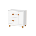 Ver imagem 5 de Quarto de Bebe Berço Americano + Comoda Infantil Apolo com Colchão Branco Fosco