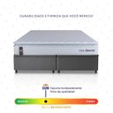 Ver imagem 4 de Conjunto Box Baú Cinza Luanda Branco Espuma D28 King 193x203x69 - King House
