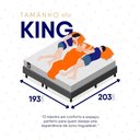Ver imagem 7 de Conjunto Box Baú Cinza Luanda Branco Espuma D28 King 193x203x69 - King House