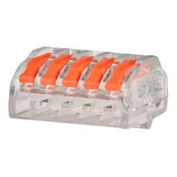 Kit Conector Emenda Rápida Derivação Borne 5 Fios - 40 Peças - 1