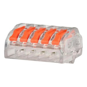 Kit Conector Emenda Rápida Derivação Borne 5 Fios - 40 Peças