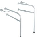 Ver imagem 1 de Conjunto Barras de Apoio Idosos para Banheiro em Aço 77cm Branco