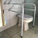 Ver imagem 5 de Conjunto Barras de Apoio Idosos para Banheiro em Aço 77cm Branco