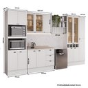 Ver imagem 7 de Cozinha Completa com Balcão Milla Lily 15 Portas 3 Gavetas MDF 380cm Branco