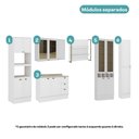Ver imagem 6 de Cozinha Completa com Balcão Milla Lily 15 Portas 3 Gavetas MDF 380cm Branco