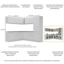 Ver imagem 5 de Armário De Cozinha Completa De Canto Mp2101.891 Branco