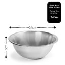 Ver imagem 5 de Bowl Aço Inox Premium Fundo 24cm X 9cm - Lehaví