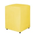 Ver imagem 1 de Puff Decorativo Quadrado Para Escritório Veludo Amarelo - Vallisa Decor