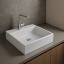Ver imagem 3 de Cuba de Sobrepor Kohler Taut Quadrada com Mesa e Furo 41x41cm Branca| 28696BR-1-0 Branco