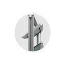 Ver imagem 3 de Vitro Basculante 2 Seções de Alumínio Branco 60x200 Linha 25