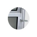 Ver imagem 2 de Vitro Basculante 2 Seções de Alumínio Branco 60x200 Linha 25