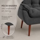 Ver imagem 6 de Namoradeira Opala Elegante para Quarto em Cinza