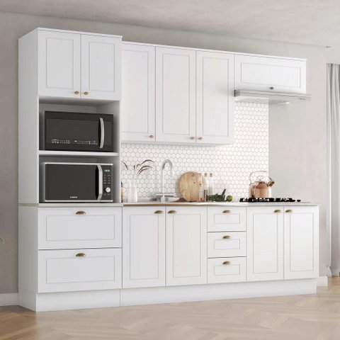 Cozinha Compacta 5 Peças com Espaço para Cooktop Americana Henn