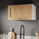 Ver imagem 1 de Armário Aéreo Planejado Porta Basculante 60cm Arizona CabeCasa MadeiraOriginals Marrom/Branco/Figueira