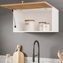 Ver imagem 4 de Armário Aéreo Planejado Porta Basculante 60cm Arizona CabeCasa MadeiraOriginals Marrom/Branco/Figueira