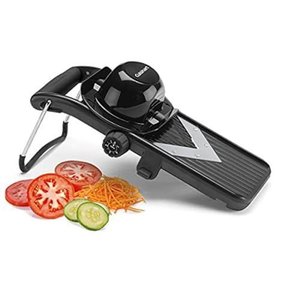 Mandoline Cuisinart V-blade com Ajuste de Espessura (preto e Aço Inox)