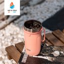 Ver imagem 2 de Copo Térmico Aço Inoxidável Vácuo Alway Rosa Tyeso 550ml